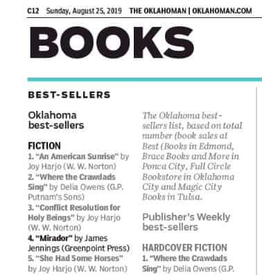 Mirador on Oklahoman Best-Sellers